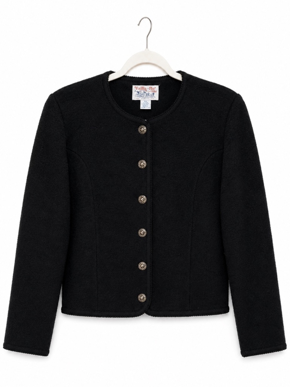 Vintage A Tally Ho Creation 100% Wool Button Up Cardigan
